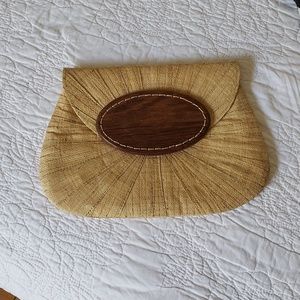 Vintage Mar Y Sol Metallic Clutch